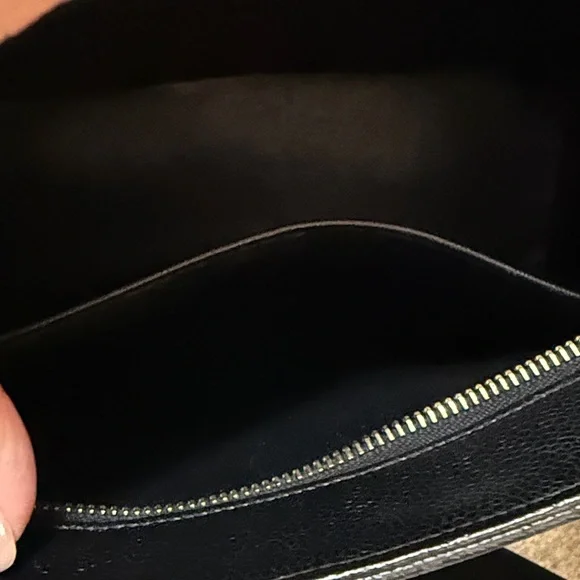 CHANEL Black Quilted Tote with Gold Accent w/COA - Picture 11 of 14